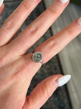 Sterling Silver Viking Rune Ring